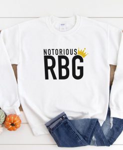 Notorious RBG Sweatshirt - Ruth Bader Ginsburg Shirt, Queen Crown Supreme Court, RBG Shirt, Feminist Shirt, Equality Shirt
