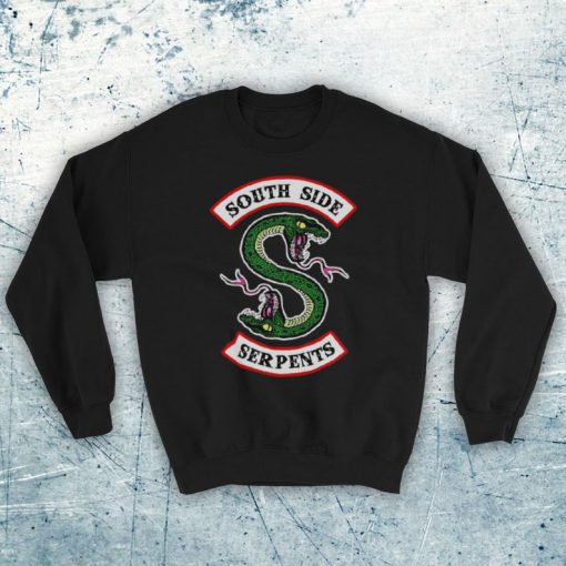 Riverdale South Side Serpents Two Headed Snake S Logo American Teen Drama TV Unofficial Unisex Adults Sweatshirt