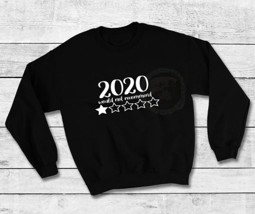 2020 Review Sweatshirt, 2020 Would Not Recommend Sweater, Quarantine Sweatshirt, Funny Sweatshirt, Worst Year Ever, 2020 Bad Year Sweater