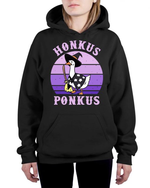 Hocus Pocus Duck Witch Honkus Ponkus Retro Vintage Hoodie
