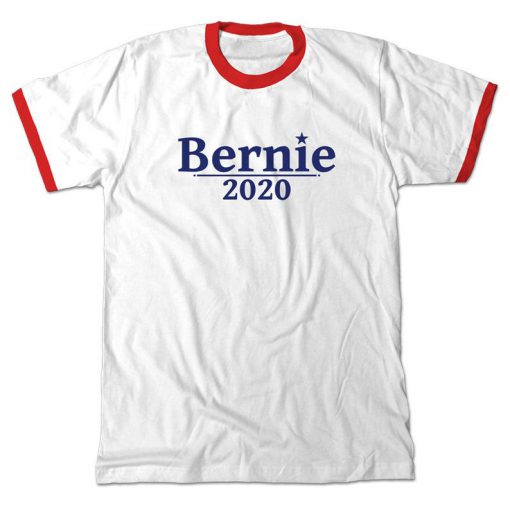 Bernie 2020 Ringer T-Shirt. Bernie Sanders for president 2020