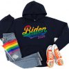 Biden Harris 2020 Hooded Sweatshirt Rainbow Pride LGBTQ+ Flag Baseball Vintage Logo Unisex Hoodie