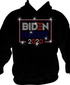Biden Harris AKA 2020 Rhinestone Hoodie or AKA, BLING Sparkle Presidential inauguration 2021 Joe vote Kamala Harris elect candidate