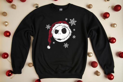 Nightmare Before Christmas Santa Snowflake Sweatshirt