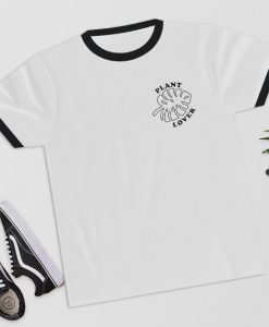 Plant Lover Monstera - Ringer T-Shirt - Aesthetic T-Shirt,Aesthetic Clothing,Trending, Plant Shirt, Monstera Shirt, Plant Lover Gift