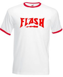 Retro Vintage Freddie Mercury Queen Flash Gordon Ringer T-Shirt