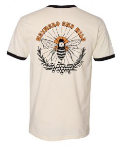 Wayward & Wild - Retro Bee Wild Ringer T Shirt Back