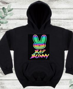Bad Bunny inspired Rainbow Hoodie