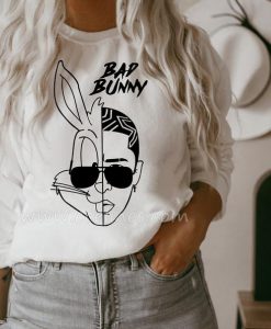 Bad bunny crew neck sweatshirt