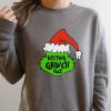 Sweatshirt - Resting Grinch Face, Christmas Shirt, Grinch Christmas Shirt, Funny Christmas Shirt, Christmas gift
