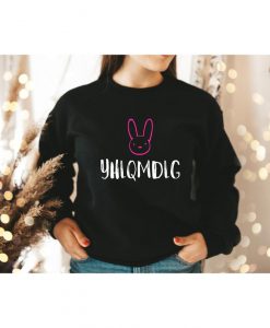 YHLQMDLG Sweater,Bad Bunny Christmas Sweatshirt