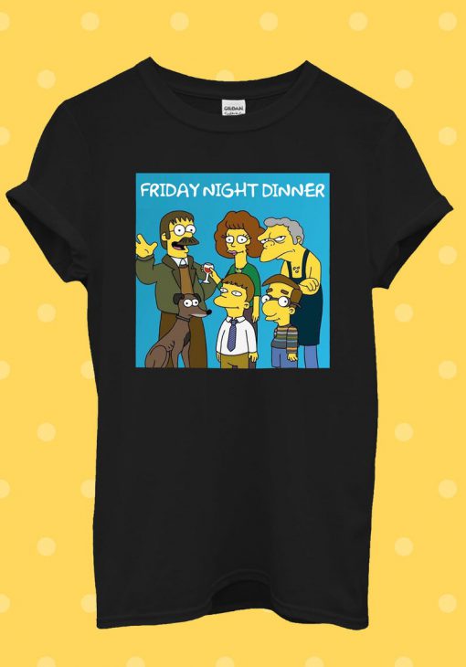 Friday Night Dinner Simpsons Shalom Jackie T Shirt Men Women Unisex