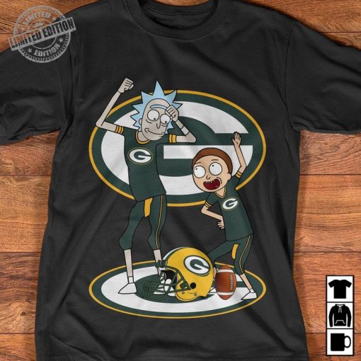 Green Bay Packers Shirt,Rick and morty Shirt, Funny Football Shirt