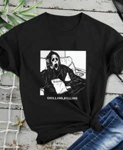 Killing Chilling Shirt, Graphic t-shirt, Scream Killer Horror Film, Goth shirts, Halloween, Horror Shirt, Scream Movie Shirt, Scary Movie