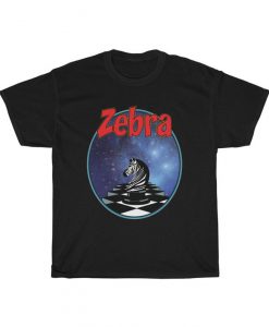 Zebra chess piece on chessboard in outer space Baseball T-Shirt