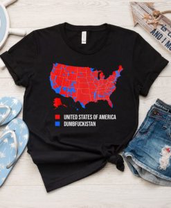 Election Map United States of America Dumbfuckistan T-Shirt