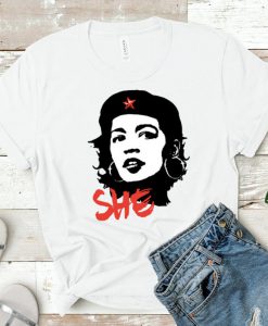 AOC Che Guevara Shirt, She Guevara Tee, Democratic Socialist Feminist T-Shirt