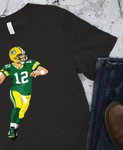 Aaron Rodgers Vintage Beer Label Style T-Shirt