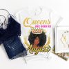 August Birthday Queen Shirt, Black Queen TShirt