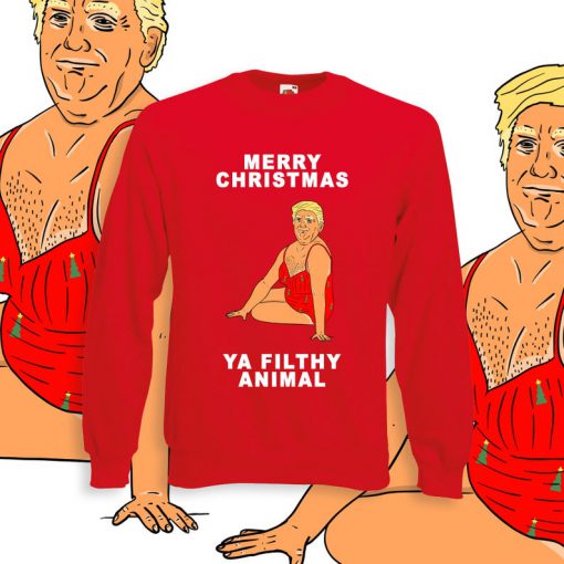 Donald Trump Sexy 2021 Christmas sweatshirt covid funny