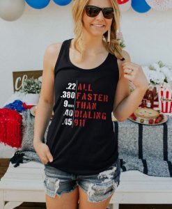 All Faster Tank Top, Than Dialing 911 Unisex Tank Top
