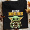 Baby Yoda Hug Boston Bruins T-shirt