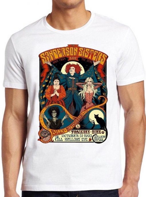 Halloween T Shirt Hocus Pocus Sanderson Sisters Horror Movie Cool Top Tee