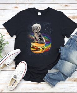 Astronaut Cat T-shirt, Space Cat Tee