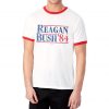 BARE+LION Reagan Bush 84 Mens Womens Unisex Vintage Style Republican Presidential Election Political Poster Right Ringer Trump Tshirt