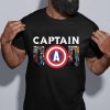 Captain Dad Shirt, Fathers Day Shirt, Gift For Dad, Superhero Dad Shirt,Fathers Day Gift, Vintage Dad Gift, Captain America Shirt