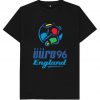 Euro 96 Logo England Football Retro Sport Iconic England Euros Gazza Shearer Southgate T Shirt
