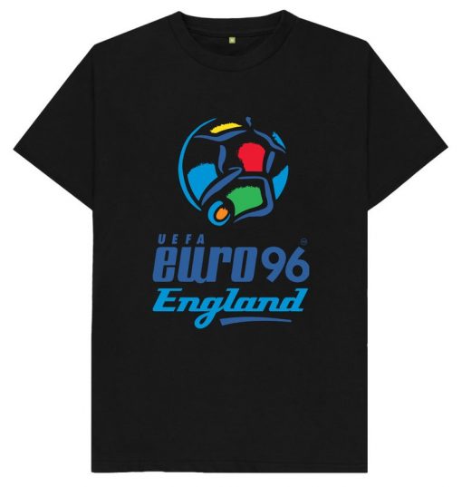 Euro 96 Logo England Football Retro Sport Iconic England Euros Gazza Shearer Southgate T Shirt