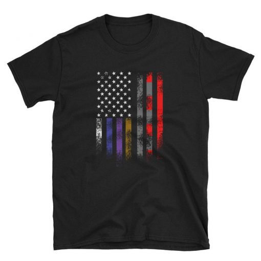 American Belt Flag - Brazilian Jiu Jitsu BJJ Grappling, MMA Martial Arts Fighter T Shirt