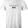 Alpha canada white t-shirt