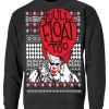 You’ll Float Too Clown Ugly Christmas Graphic Sweatshirt