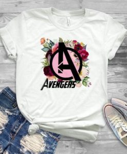 Avengers floral t shirt