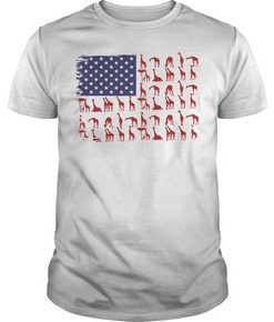American Flag giraffe classic shirt