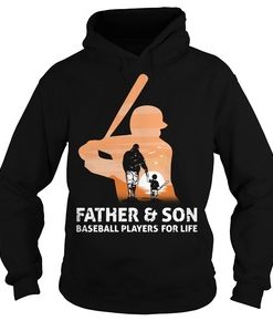 Father and son baseball players for life shirt