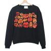 Halloween pumpkin black orange sweatshirt