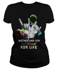 Autism Mother and son best friend for life tshirt