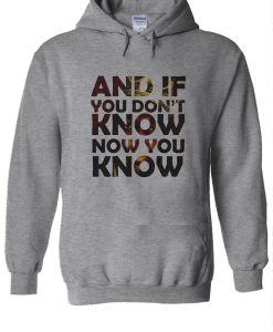 And If You Don’t Know Now You Know Hoodie