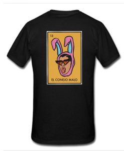 Bad Bunny El Conejo Malo T Shirt Back