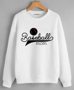 Baseball mom White Sweatshirt
