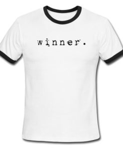 winner ringer black t shirt