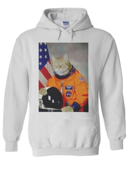 Astronaut Cat Kitten Funny Space Hoodie