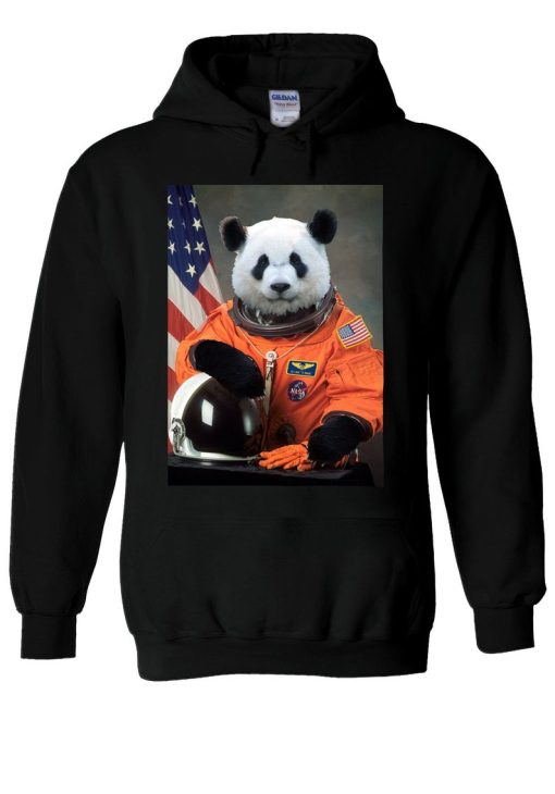 Astronaut Funny Panda Suit In Space Hoodie