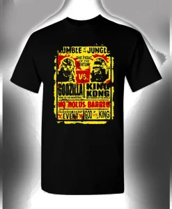 Godzilla Vs King Kong T-Shirt Rumble In The Jungle Shirt God Vs King Classic TV Shirt Movie Shirt