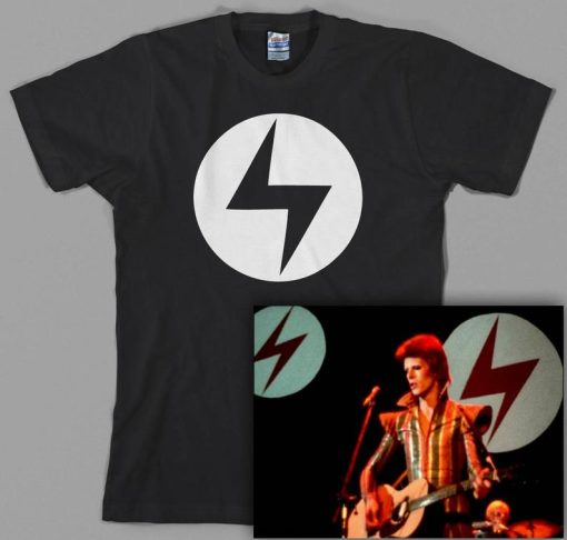 Ziggy Stardust inspired Lightning Bolt T Shirt