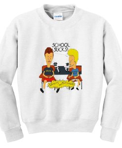 beavis and butthead school sucks sweatshirt