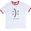 You Decide White Red Ringer Tee
